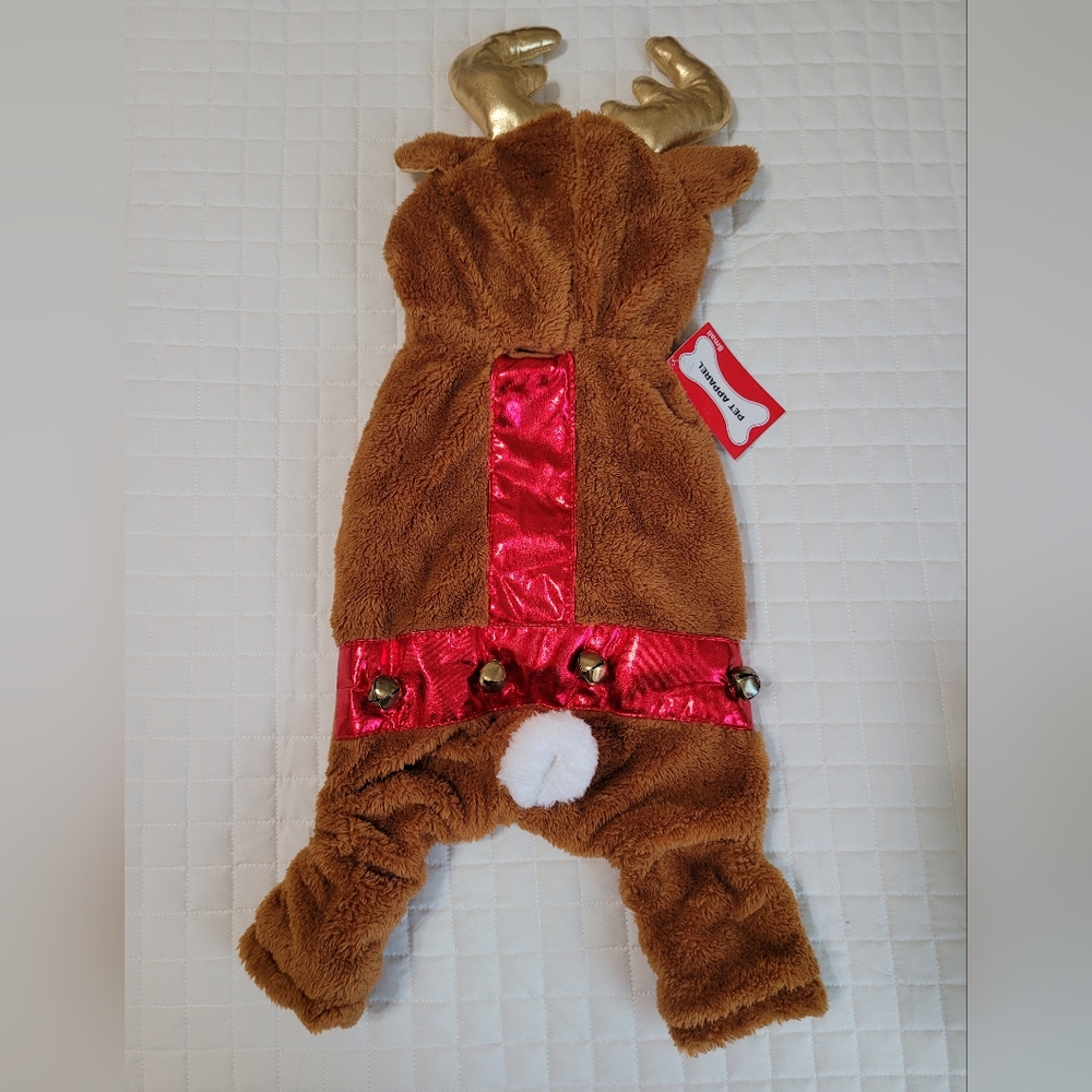 Dog Reindeer Costume Outfit Apparel, Sz Small, NWT